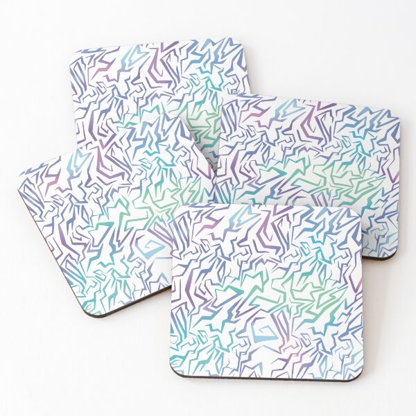 Item preview, Jagged Pop Pattern- White Background designed and sold by Druid Soup.
