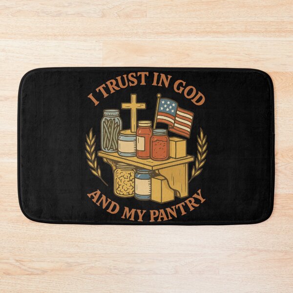 Item preview, I Trust In God And My Pantry Survival Canning designed and sold by LuminOrb.
