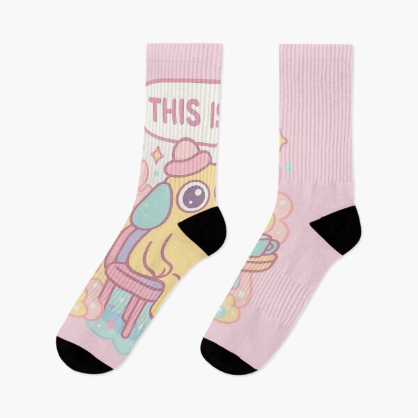 Item preview, This is Fine Meme - Cute Pastel Kawaii Fire Dog Art designed and sold by GirlyPopped.
