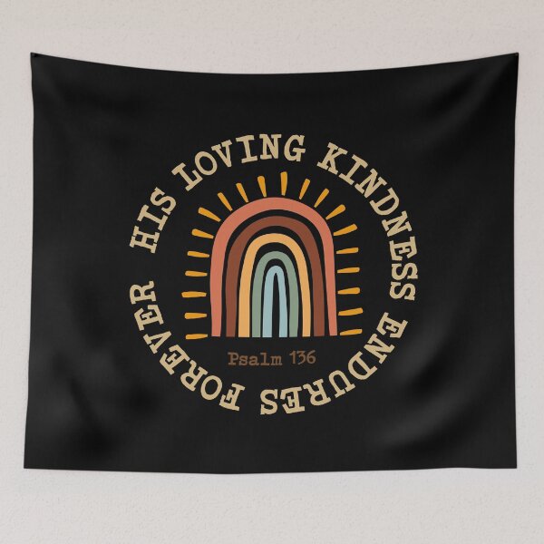 Item preview, His Lovingkindness Endures Forever Inspired from Psalm 136 | Bible Verse | Scripture Art Series #3 designed and sold by JirehKollezion.