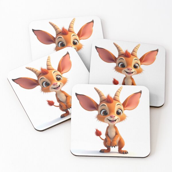 Item preview, Smiling Baby Faun. White Background designed and sold by abinashm12.