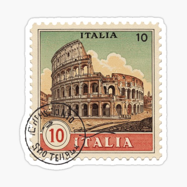 Item preview, Timbre-poste de Rome, Italie designed and sold by brkvdesign.