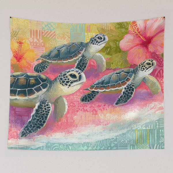 Item preview, Three Baby Honu Ohana Family designed and sold by sunnthreads.