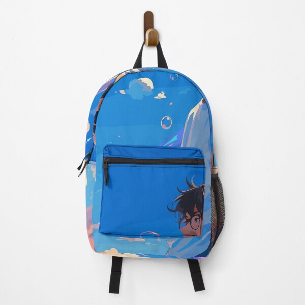 Item preview, Dreamy Anime Boy Under Sky with Clouds designed and sold by NeroKanji.
