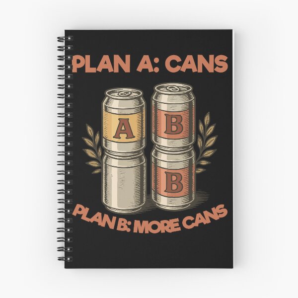 Item preview, funny prepper plans for Cans Survival design designed and sold by LuminOrb.