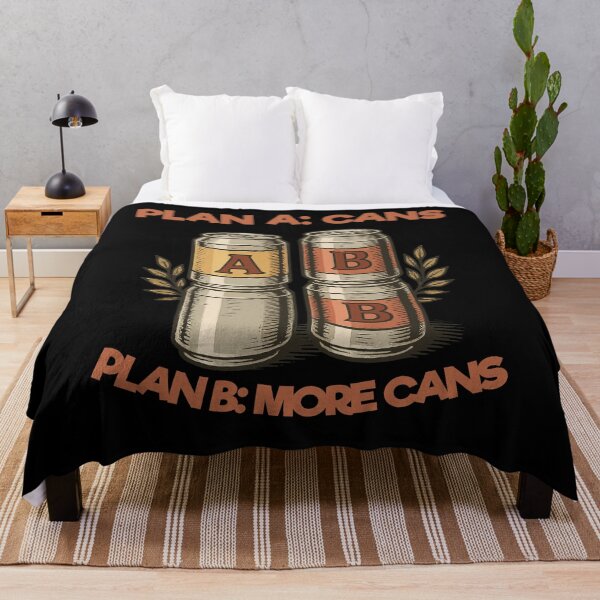 Item preview, funny prepper plans for Cans Survival design designed and sold by LuminOrb.