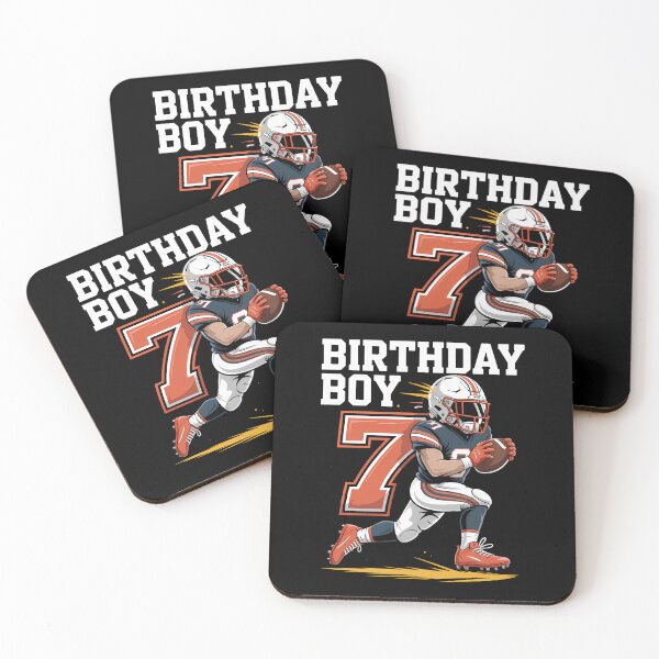 Item preview, 7 Years Old Football Player 7th Football Birthday designed and sold by tearbytea.
