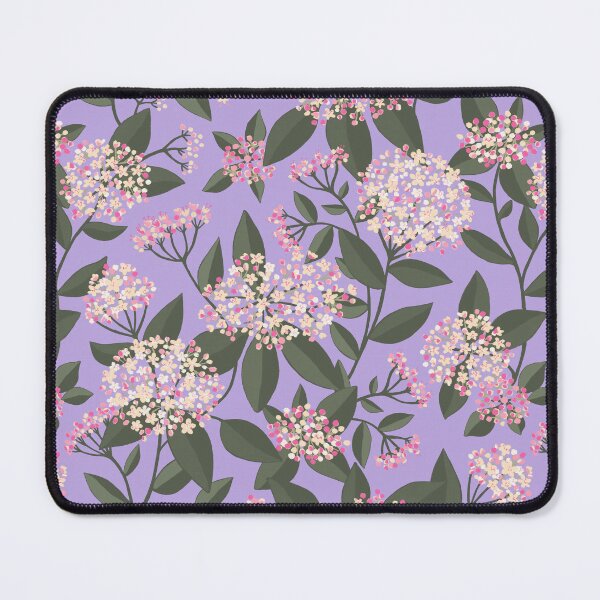 Item preview, Bold and Bright Viburnum flowers on Lilac designed and sold by Millefolia Design .