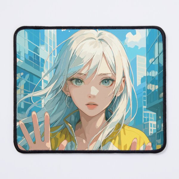 Item preview, Anime Girl Behind Glass in Urban City designed and sold by NeroKanji.