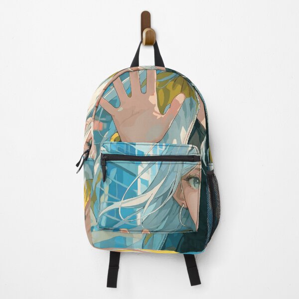 Item preview, Anime Girl Behind Glass in Urban City designed and sold by NeroKanji.