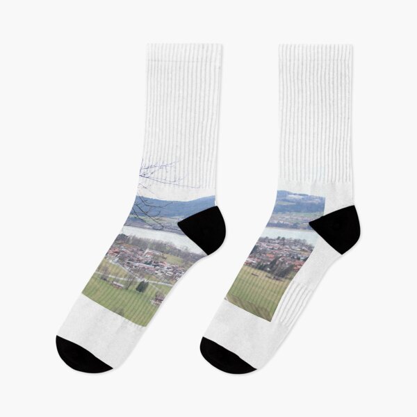 Item preview, View over a village (near Neuschwanstein Castle) designed and sold by jonneyboy99.