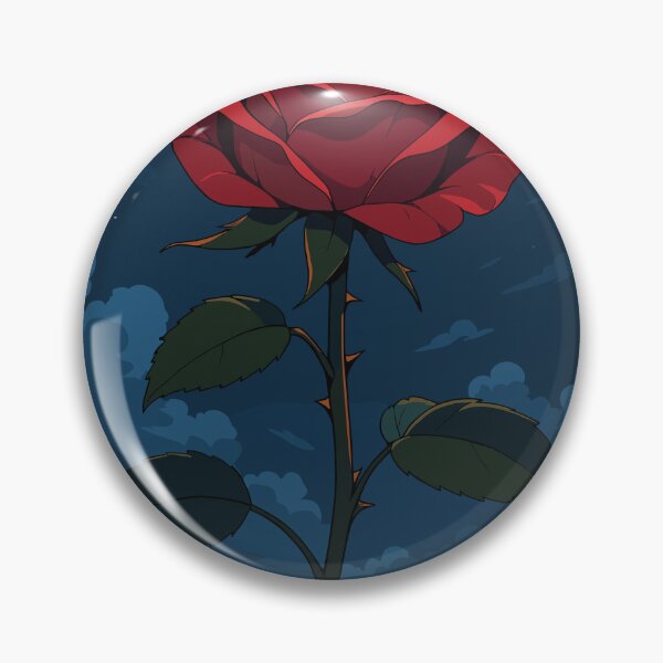 Item preview, Red Rose Under Full Moon Night Sky designed and sold by NeroKanji.