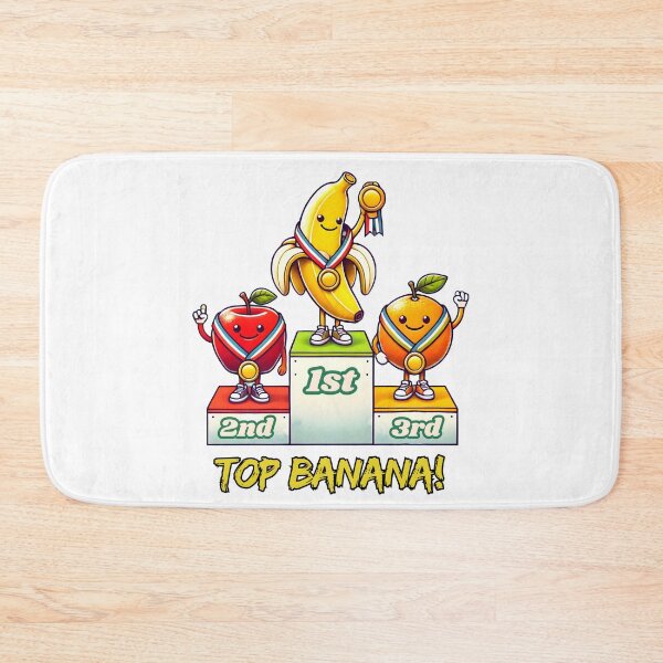 Item preview, Funny Fruit Podium Cartoon - Top Banana Medal Winners designed and sold by The-T-In-Retro.