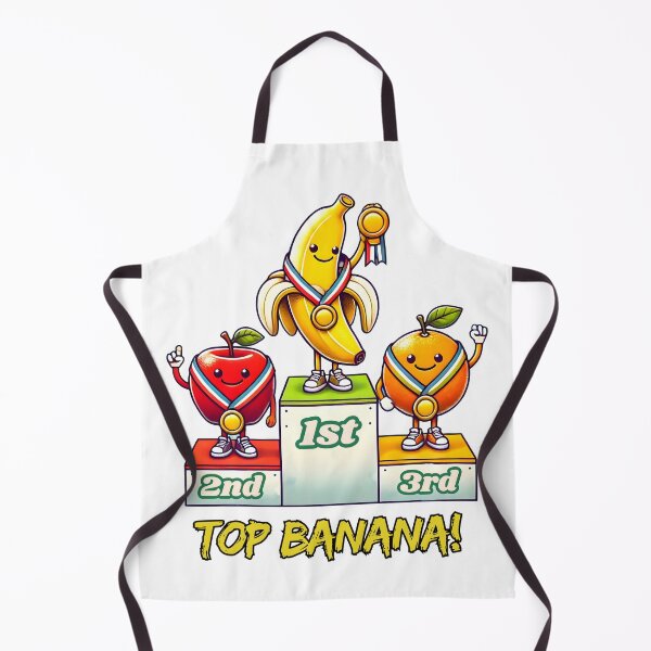 Item preview, Funny Fruit Podium Cartoon - Top Banana Medal Winners designed and sold by The-T-In-Retro.