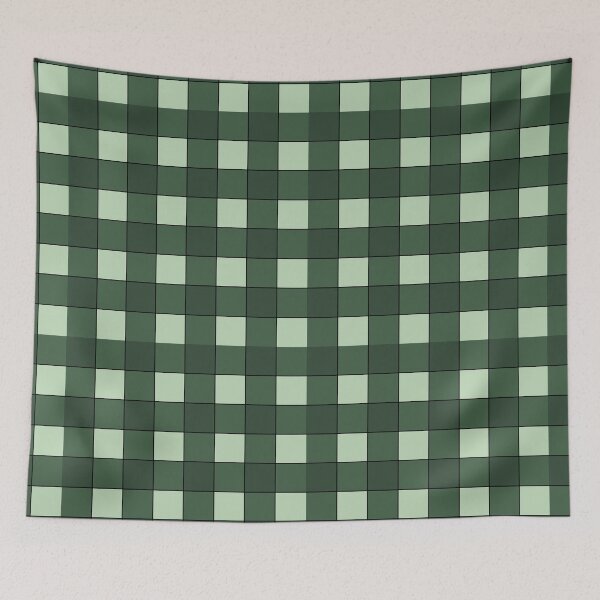 Item preview, Green square pattern designed and sold by Depression-Art.