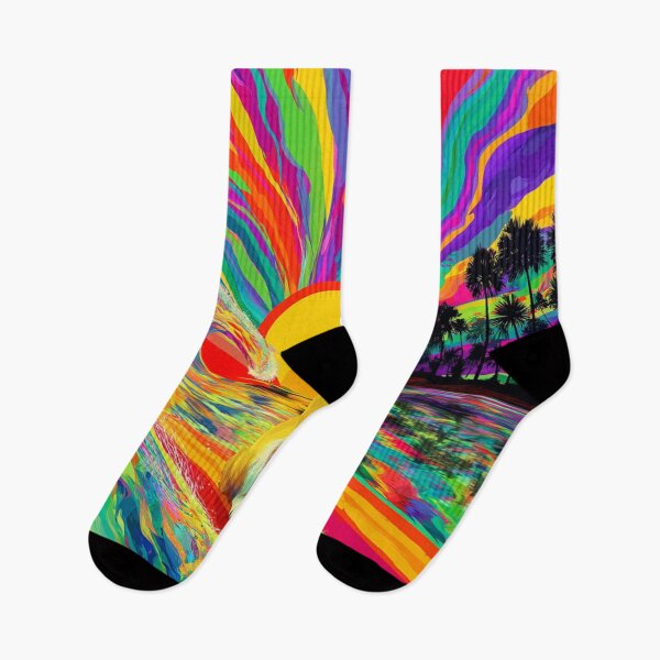Item preview,  Cool Shiba Surf Rebel - Psychedelic Sunset Dog Art designed and sold by Arthoughts.