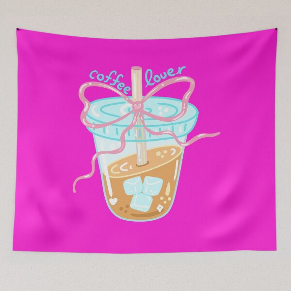 Item preview, Cute Coffee Lover Coquette Iced Coffee designed and sold by SpiritedArtwork.