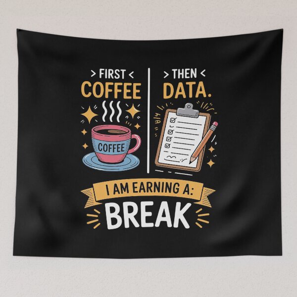 Item preview, First Coffee Then Data I Am Earning A Break School Education (1) designed and sold by WindowStone.