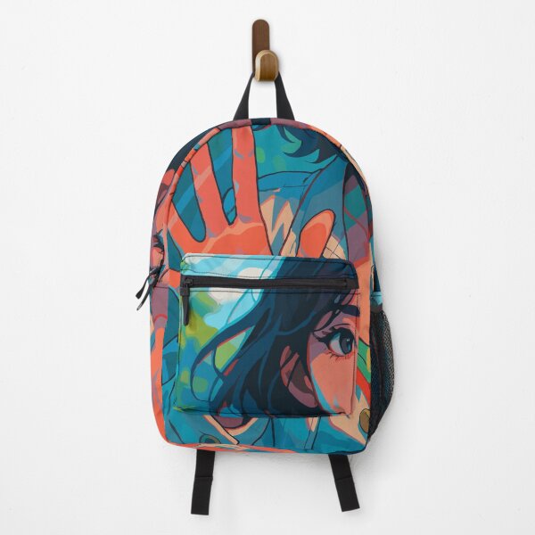 Item preview, Anime Girl Behind Glass with Intense Gaze designed and sold by NeroKanji.