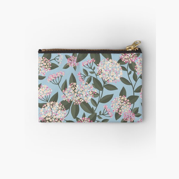 Item preview, Bold and Bright Viburnum flowers on Sky Blue designed and sold by Millefolia Design .