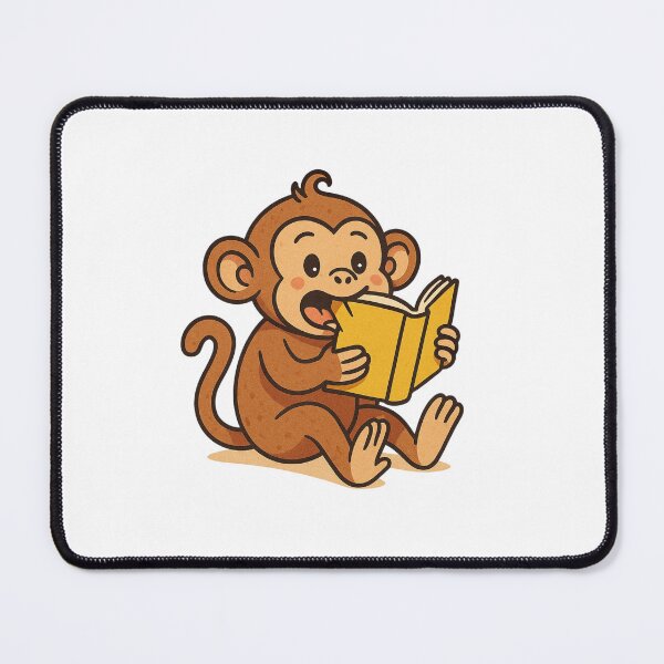 Item preview, A Baby Monkey Eating A Book designed and sold by 2competent4life.