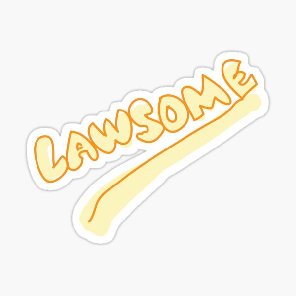Item preview, Lawsome awesome lawyer cute typography designed and sold by fluffyfamcraft.