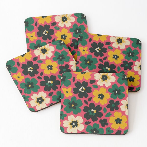 Item preview, Floral color play in pink designed and sold by Sigtrix.