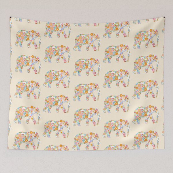 Item preview, Flower Elephant  designed and sold by IdinDesignShop.