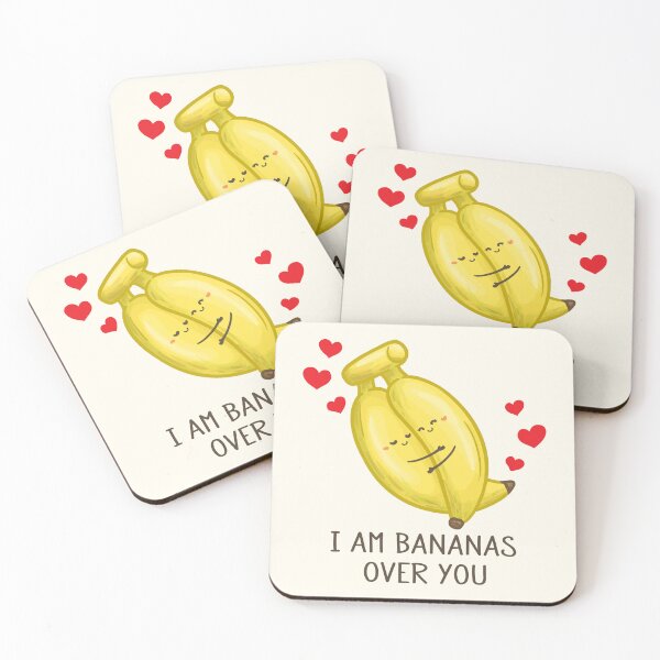Item preview, Fruit Pun - I am Bananas Over You Puns designed and sold by Khotekmei.