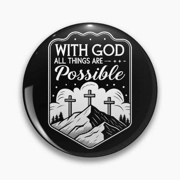 Item preview, Matthew 19:26 With God All Things Are Possible designed and sold by plushism.