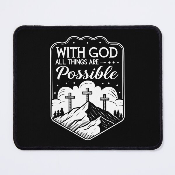 Item preview, Matthew 19:26 With God All Things Are Possible designed and sold by plushism.