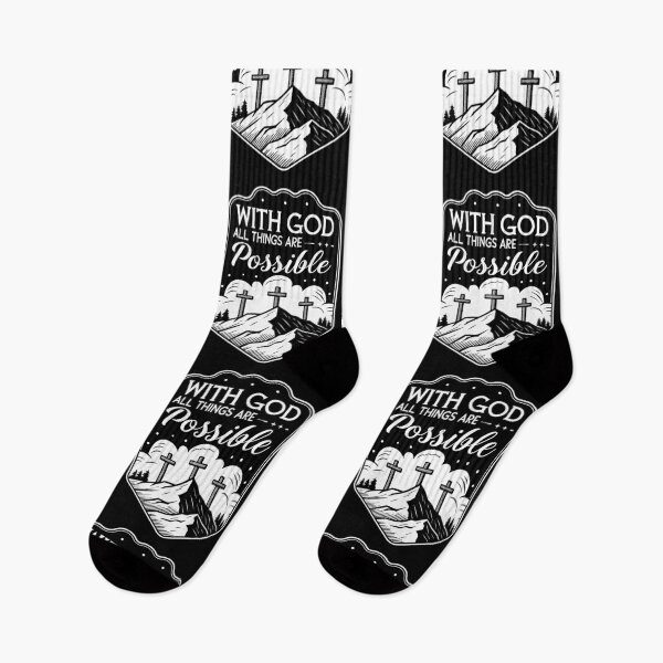 Item preview, Matthew 19:26 With God All Things Are Possible designed and sold by plushism.