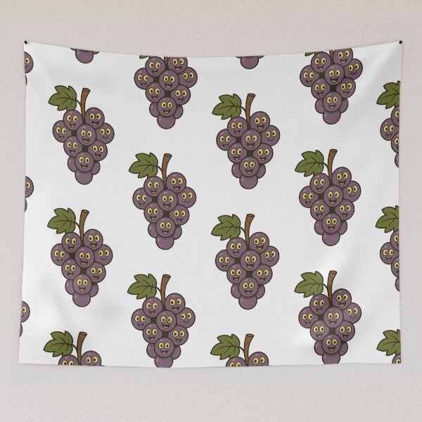 Item preview, Cute Cartoon Grapes designed and sold by 2competent4life.