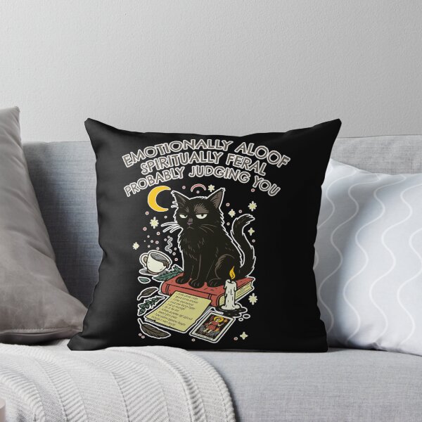 Item preview, Spiritually Feral Cat Familiar: Emotionally Aloof & Judgy designed and sold by Happy Puppy Print On Demand.