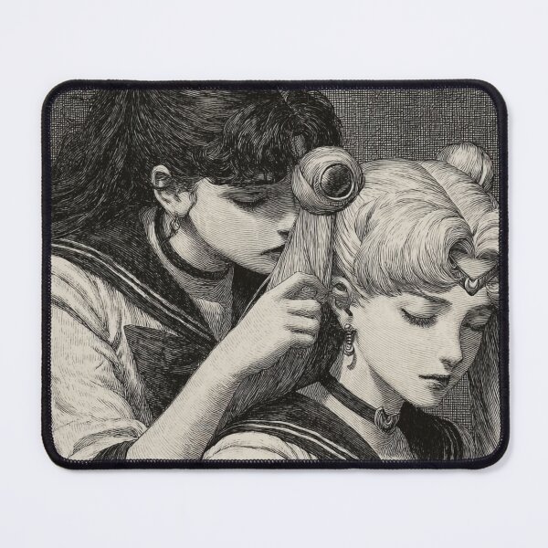 Item preview, Sailor Mars Fixing Sailor Moon’s Hair designed and sold by pastel.moonwave.