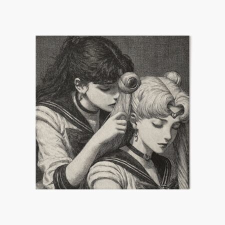 Item preview, Sailor Mars Fixing Sailor Moon’s Hair  designed and sold by pastel.moonwave.