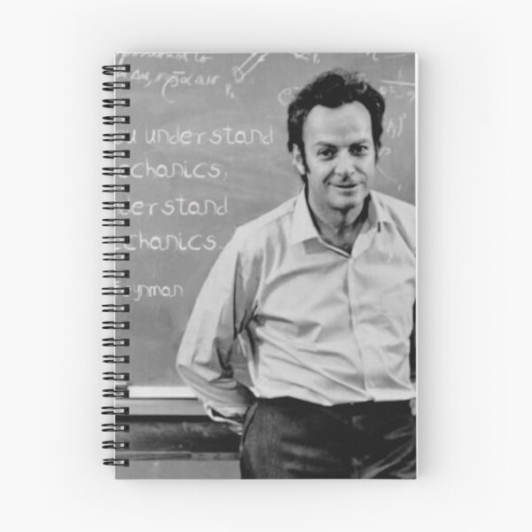Item preview, Richard Feynman quantum mechanics quote designed and sold by BlankFuturez.