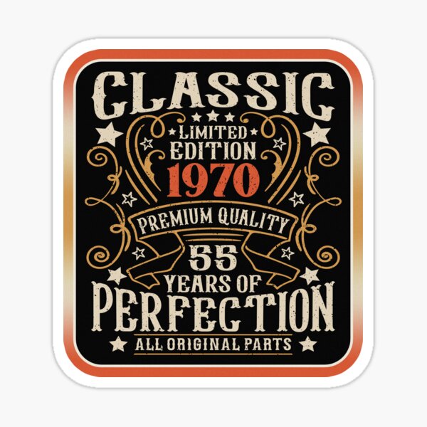 Item preview, 55th Birthday Vintage 1970 Classic 55 Years Old For Him designed and sold by eclecTEEq.