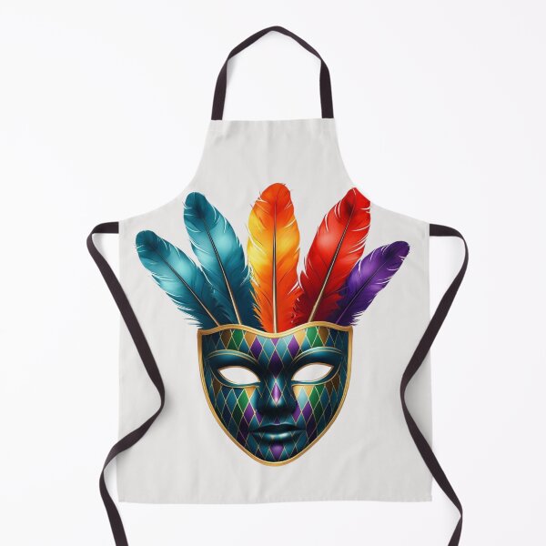 Item preview, Intricate Carnival Mask With Vibrant Feathers designed and sold by Aise06.