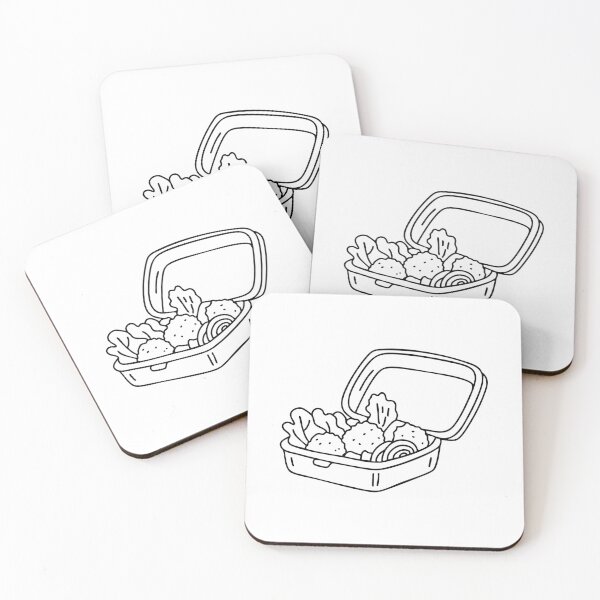 Item preview, Nuggets served in a lunchbox with vegetables and fruit designed and sold by rasagamastore.