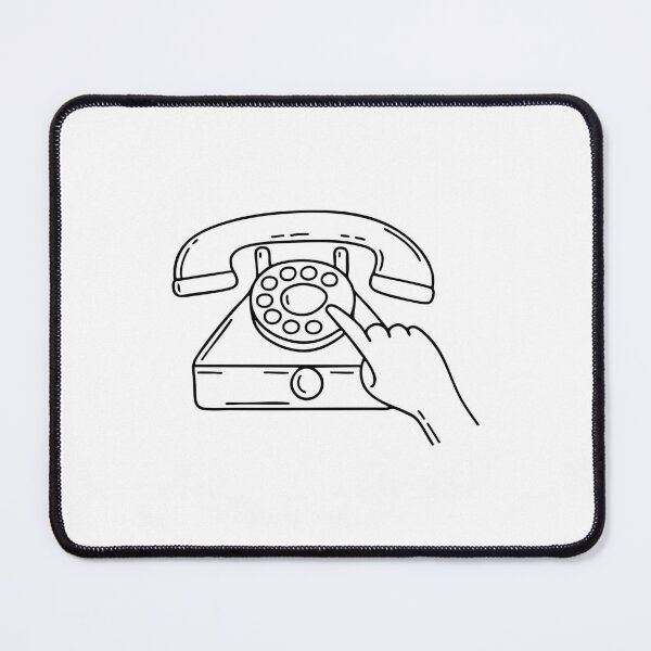 Item preview, A hand dialing a number on an old rotary phone designed and sold by rasagamastore.
