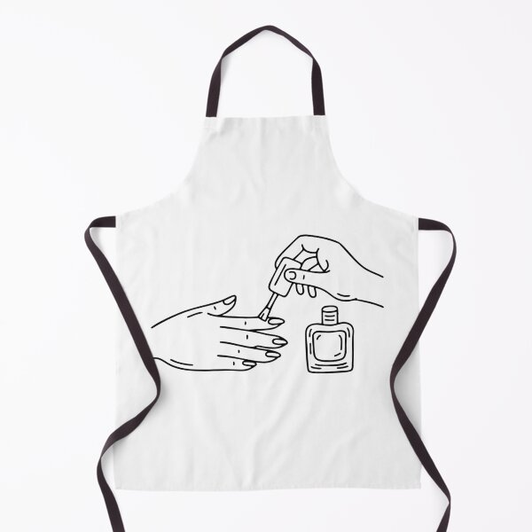 Item preview, A hand applying nail polish with an open bottle nearby designed and sold by rasagamastore.