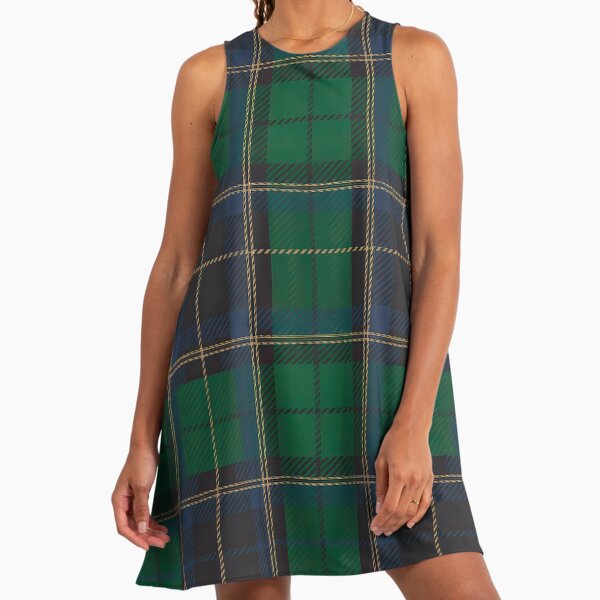 green and black tartan dress All For You Green Plaid Midi Dress – Shop the Mint
