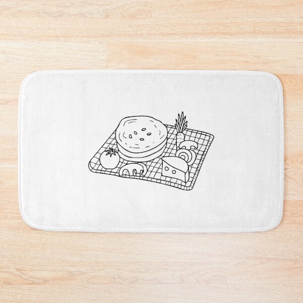 Item preview, A picnic scene with naan, cheese, and fresh vegetables designed and sold by rasagamastore.