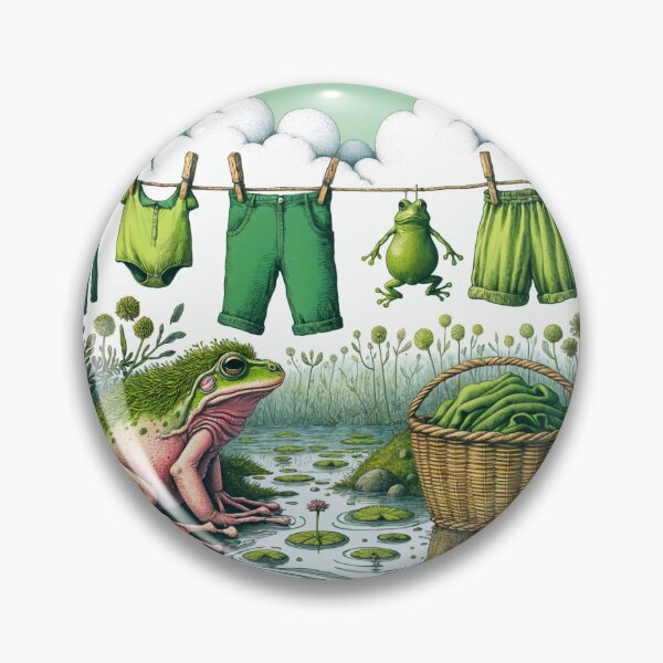 Item preview, The Frog Is Drying the Wash designed and sold by M-Y-A-R-T-.