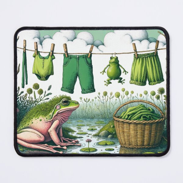 Item preview, The Frog Is Drying the Wash designed and sold by M-Y-A-R-T-.