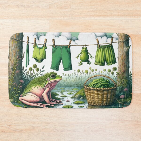 Item preview, The Frog Is Drying the Wash designed and sold by M-Y-A-R-T-.