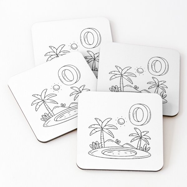 Item preview, An illustration of letter O stand for Oasis beside it designed and sold by rasagamastore.