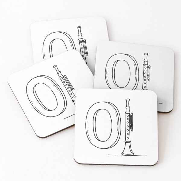 Item preview, An illustration of letter O stand for Oboe beside it designed and sold by rasagamastore.