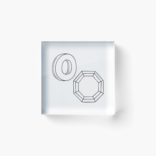 Item preview, An illustration of letter O stand for Octagonal beside it designed and sold by rasagamastore.